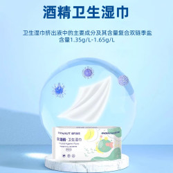 海氏海诺 含酒精卫生湿巾 80片*4包