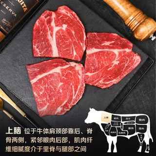 春禾秋牧 澳洲谷饲上脑薄切牛排 800g