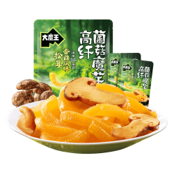 盐津铺子 大魔王菌菇魔芋零食膳食纤维