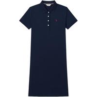 HAZZYS 哈吉斯 女士针织短袖Polo连衣裙