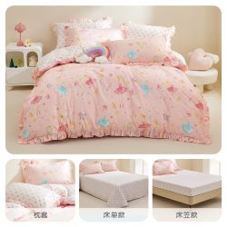 罗莱儿童 婴幼儿A类全棉斜纹套件 3/4件套 四季款100%棉-卡皮春游记