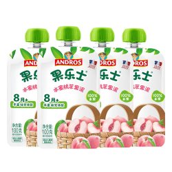 ANDROS 果乐士100%水果泥115g*5袋+果冻60g*2袋