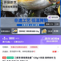 三都港 醇香黄鱼鲞 &120g/1条装 烧烤食材 生鲜 & 鱼类 深海 &鱼 海鲜水产