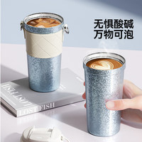 京东京造 钛健康咖啡杯 内外纯钛 保温水杯 礼盒高档520ml