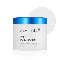 Medicube 零毛孔垫 2.0 - 双纹理面部爽肤水垫,用于去角质和缩小毛孔,含 4.5% AHA 乳酸和 0.45% BHA 水杨酸 - 适合所有肤质 - 韩国皮肤护理 155g