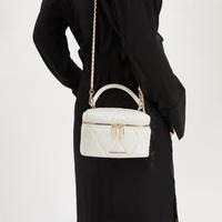CHARLES & KEITH 菱格链条手提斜挎小方包女CK2-80782534