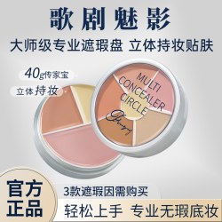 歌剧魅影遮瑕盘修容膏面部提亮遮盖黑眼圈斑点痘印泪沟雀斑
