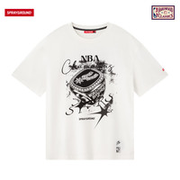 SPRAYGROUND NBA HWC联名系列 马刺冠军戒指印花短袖