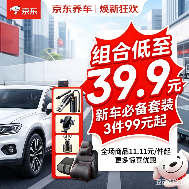 京东爱车礼包 99元选3件 39.9元3件
