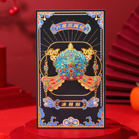 赋闲 京剧戏曲人物金属冰箱贴中国风创意北京文创装饰磁贴旅游纪念礼品 六龙三凤冠金属冰箱贴
