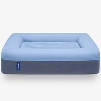Casper Sleep 记忆海绵宠物床 中型犬 83厘米x63厘米x15厘米 可拆洗防撕裂 支撑泡沫护栏 蓝色长方形狗床垫