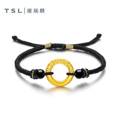 谢瑞麟 5D硬金平安扣手绳 X5151 传统吉祥寓意 日常轻金通勤