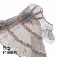 贝肽斯 婴儿裙子新款夏季宝宝连衣裙女童纯棉蛋糕裙透气公主裙S