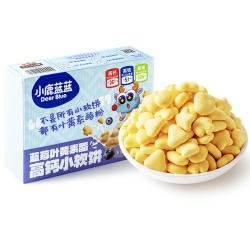 小鹿蓝蓝 益生元芝士小软饼儿童零食宝宝营养米饼芝士饼干 益生元蓝莓小软饼1盒