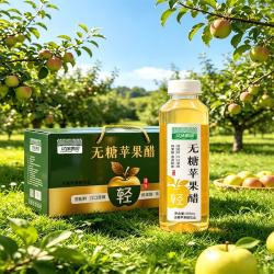 亿佳果园 无糖苹果醋饮料 370mL*12瓶 节日礼盒装