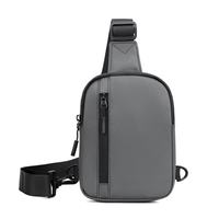 TFO 第五代休闲斜跨包 旅行小物品收纳包单肩包胸包A9402510 灰色