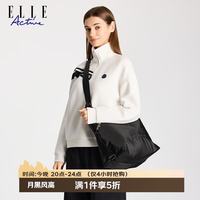 ELLE Active 大容量休闲斜挎包通用款运动配件黑色