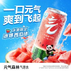 元气森林 气泡水 冰爆西瓜味 330ml*6罐