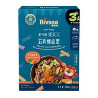 禾泱泱 婴儿6个月以上二价铁宝宝面条麦分龄五彩螺旋面180g