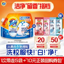 汰渍 免搓粉 衣物清洁 400g+当妮留香珠 20gX4袋