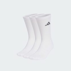 adidas 三双装休闲简约舒适三条纹运动短袜男女新款adidas阿迪达斯轻运动