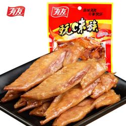 有友 卤香鸡翅65g 追剧必备休闲零食