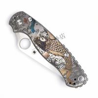 Spyderco 蜘蛛 C81 户外刀具 VG10刃 钛合金