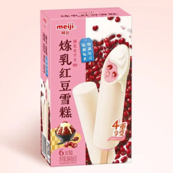 明治 炼乳红豆雪糕  64g*6支 彩盒装 （新旧包装随机发货）