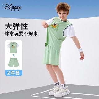 迪士尼 男童速干短袖运动套装 夏季两件套