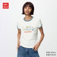 优衣库 Character UT/短袖T恤女装印花484491 00 白色 L