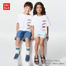 优衣库 Disney x F1 UT 白色 140cm 童装短袖T恤