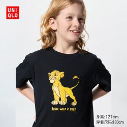 优衣库 童装男童女童MAGIC FOR ALL UT/短袖T恤印花T恤484221 09 黑色 150