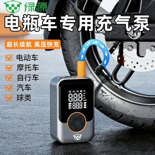 绿源 电动车充气泵 汽车电动充气泵 家用电动自行车篮球高压打气泵