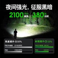 纳丽德 P80 强光手电筒 最新款P80 1600流明