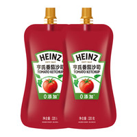 亨氏 番茄酱 番茄沙司320g*2[0添加防腐剂/色素*] 意面薯条酱