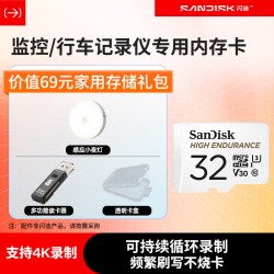 闪迪 HIGH ENDURANCE系列 Micro-SD存储卡 128GB（UHS-I、V30、U3）