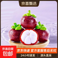京喜自营-专用品牌 泰国山竹老树大果整箱水果生鲜礼物JD多地次日达1 3A尝鲜果 净重3斤装