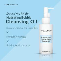 Idealove泡泡卸妆油进口化妆品明亮补水保湿轻薄泡沫油洗面奶滋润