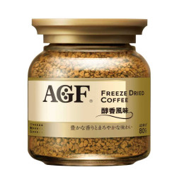AGF 醇香风味美式黑咖啡 无蔗糖速溶冻干咖啡粉 80g 瓶装