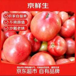 京鲜生 东北沙瓤西红柿净重 4.5斤单果 50g+大小混发源头直发 