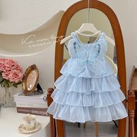 女童夏装连衣裙2026新款洋气宝宝超仙吊带蓬蓬纱裙女孩公主裙绝美