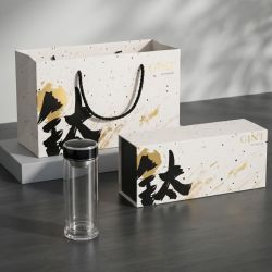 嘉特(GiNT)玄钰商务钛玻璃直杯380ml GTB-5817-038