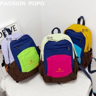 PASSION POPO新款运动轻便双肩包大容量男女背包学生简约书包