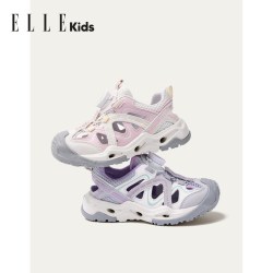 ELLE kids ELLEkids童鞋女童包头凉鞋夏季新款儿童户外运动鞋防滑时尚溯溪鞋