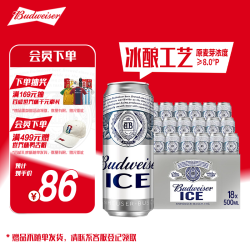 百威 冰啤酒 500ml*18听