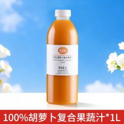 缤果族 100%山楂苹果汁 1L 瓶装