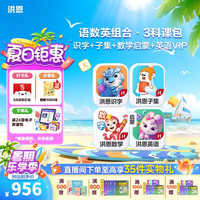 洪恩 识字拼音英语ABC思维双语儿童儿童节早教终身包 识字子集+思维+ABC
