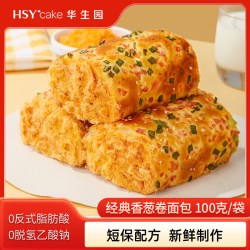 华生园 香葱卷面包 100g*6袋