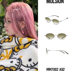 MOLSION MM7002 UV400防紫外线椭圆框太阳镜钛架