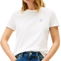 Tommy Hilfiger 汤米·希尔费格 女式 S/S T 恤, 白色(Ecru)